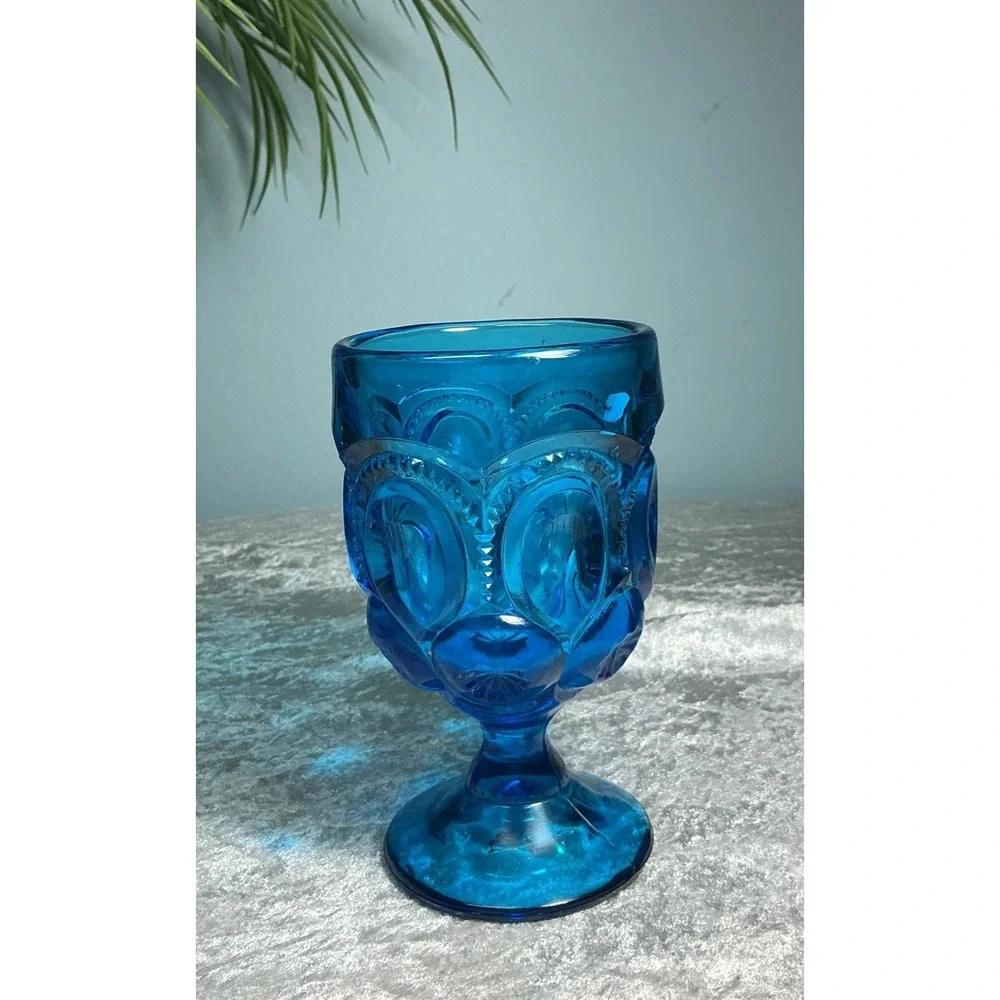 Cobalt Blue LE Smith Glass Moon and Star 6